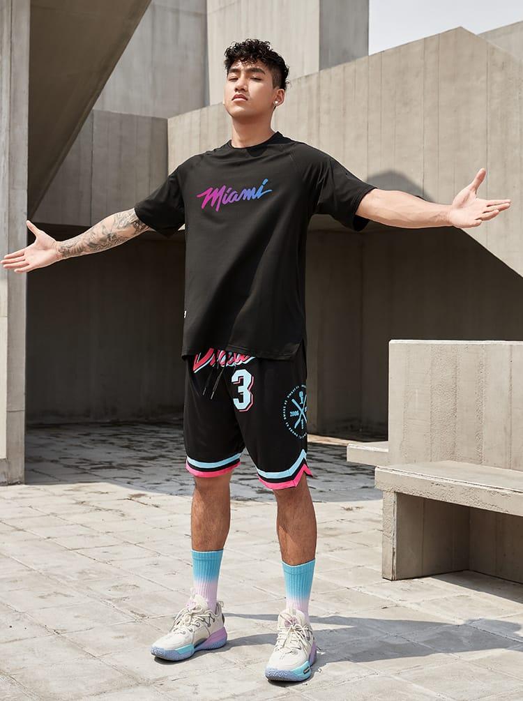 Футболка Ehot Miami Neon Gradient Black T-Shirt