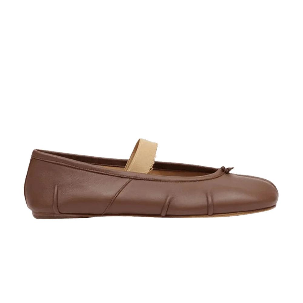 Кроссовки Maison Margiela Wmns Tabi Ballerina Flat Elastic Band 'Warm Coffee Nude'