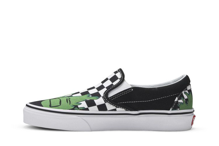 Кроссовки Vans Marvel x Classic Slip On 'Hulk'