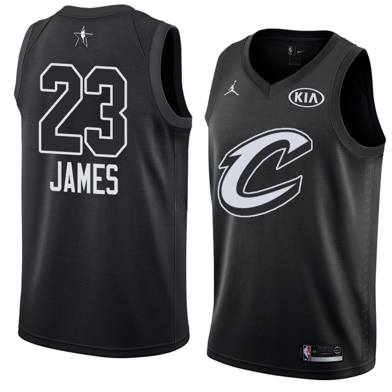 Баскетбольная джерси 2018 All-Star Cleveland Cavaliers LeBron James #23 Black Swingman Jersey
