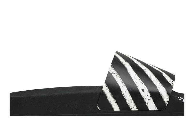 Кроссовки Off-White Sliders 'Graffiti - Black White' 2020