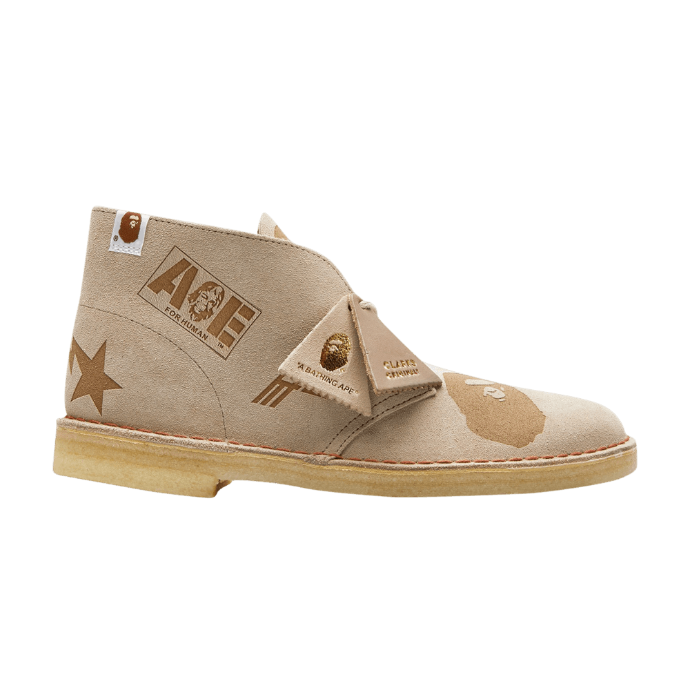 Кроссовки Clarks A Bathing Ape x Desert Boot 'Grey Embossed'