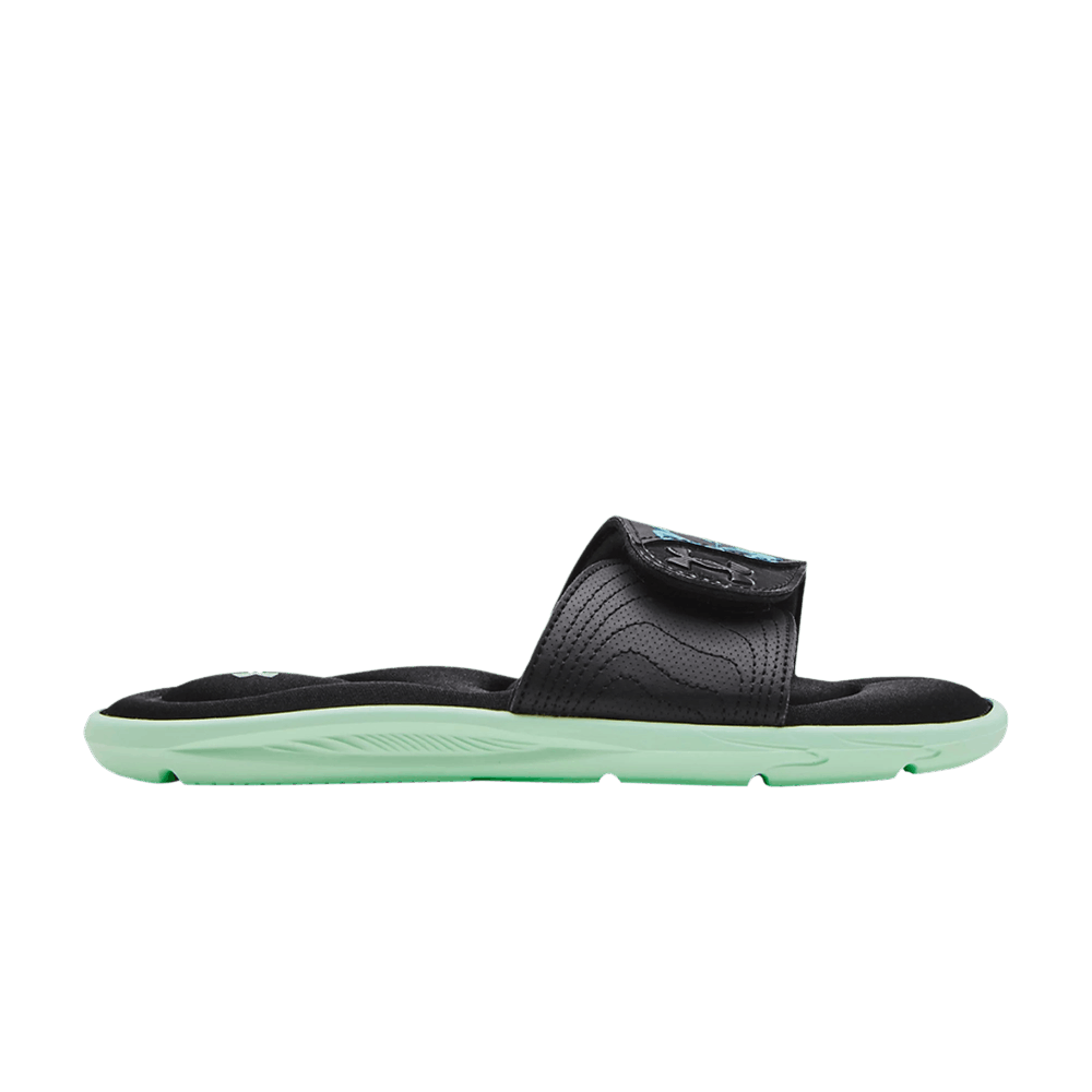 Кроссовки Under Armour Wmns Ignite 4 Graphic Strap Slide 'Black Aqua Foam'