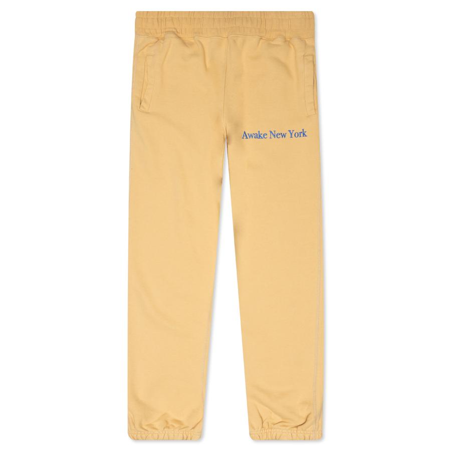 Спортивные штаны Awake Classic Outline Logo Paneled Embroidered Sweatpant Mustard