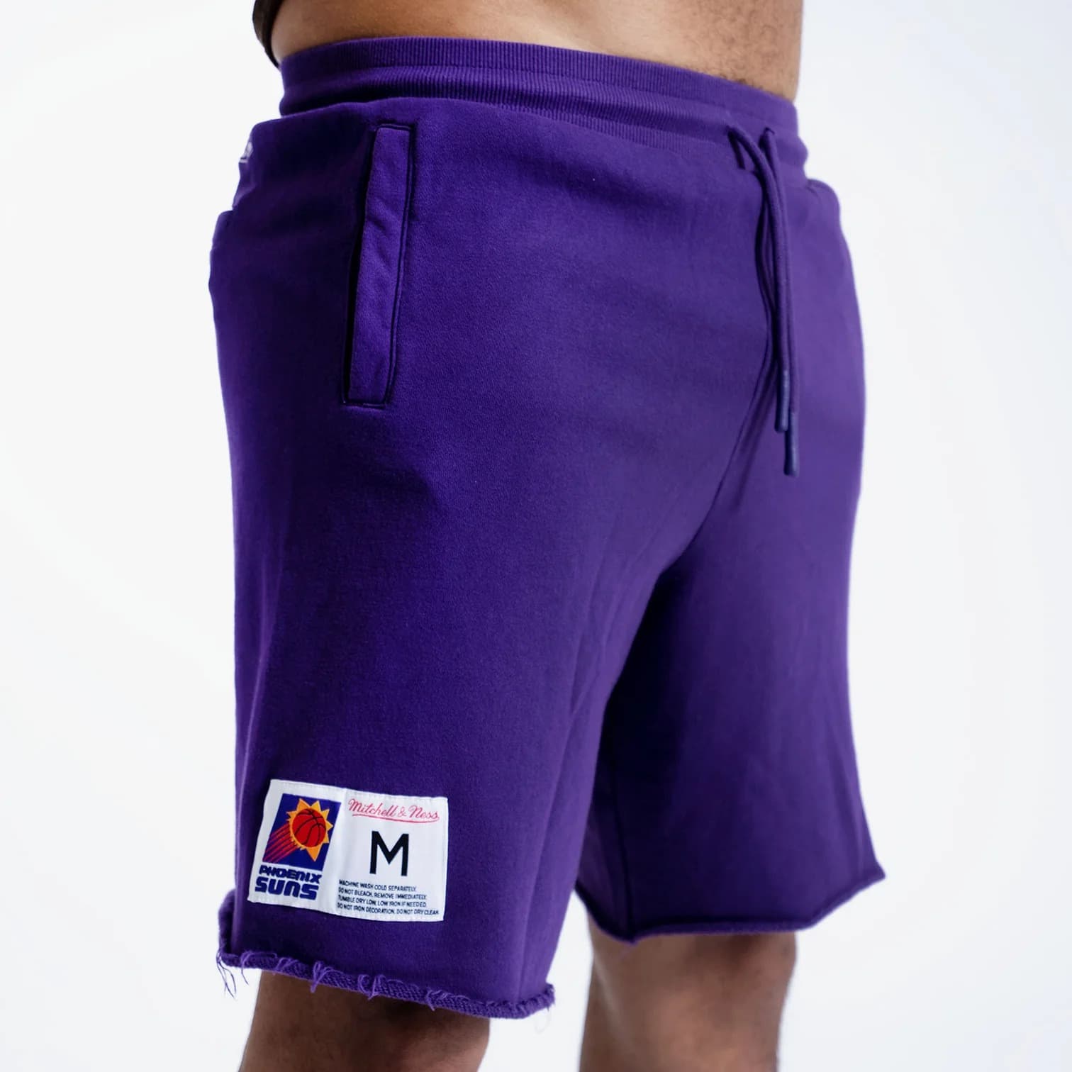 Mitchell-Ness-Phoenix-Suns-Off-Season-Raw-Edged-NBA-Fleece-Shorts-2