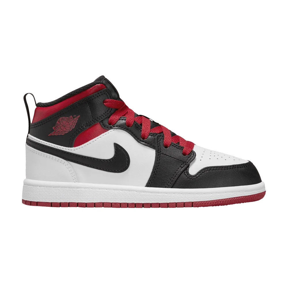 Krossovki-Air-Jordan-1-Mid-PS-Gym-Red-Black-Toe