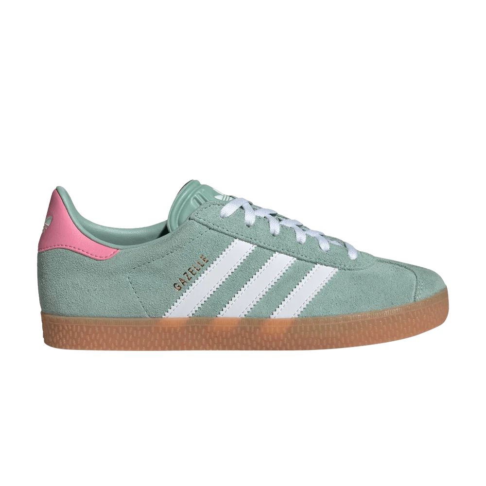 Krossovki-adidas-Gazelle-J-Hazy-Green-Bliss-Pink