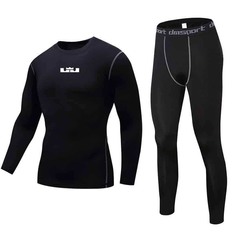 Компрессионный костюм Daiong Lebron Black Longsleeve Set