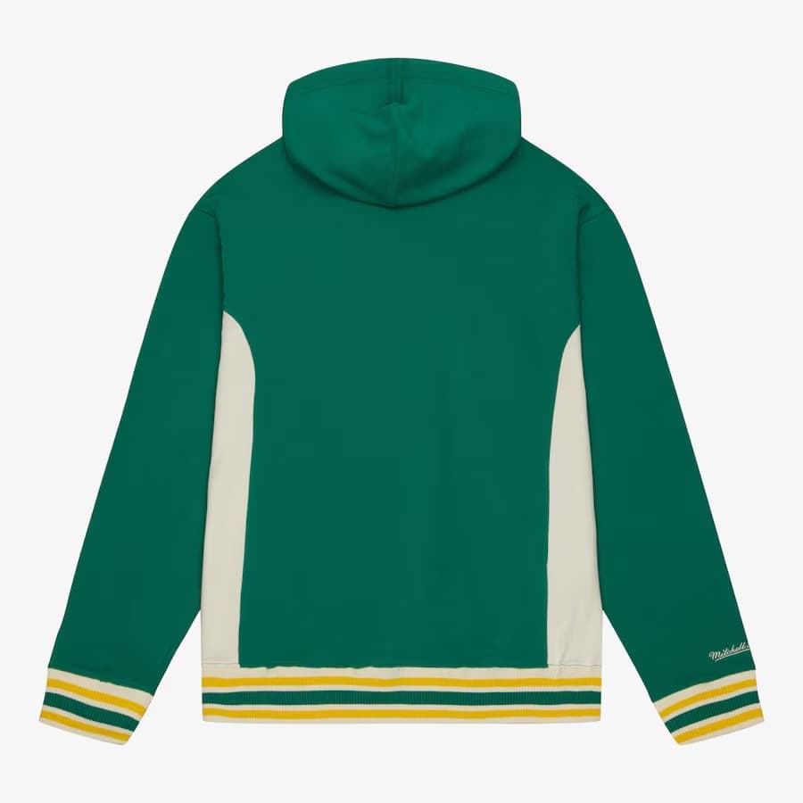 Худи Mitchell & Ness Kelly Green Boston Celtics Team Legacy French Terry Pullover Hoodie