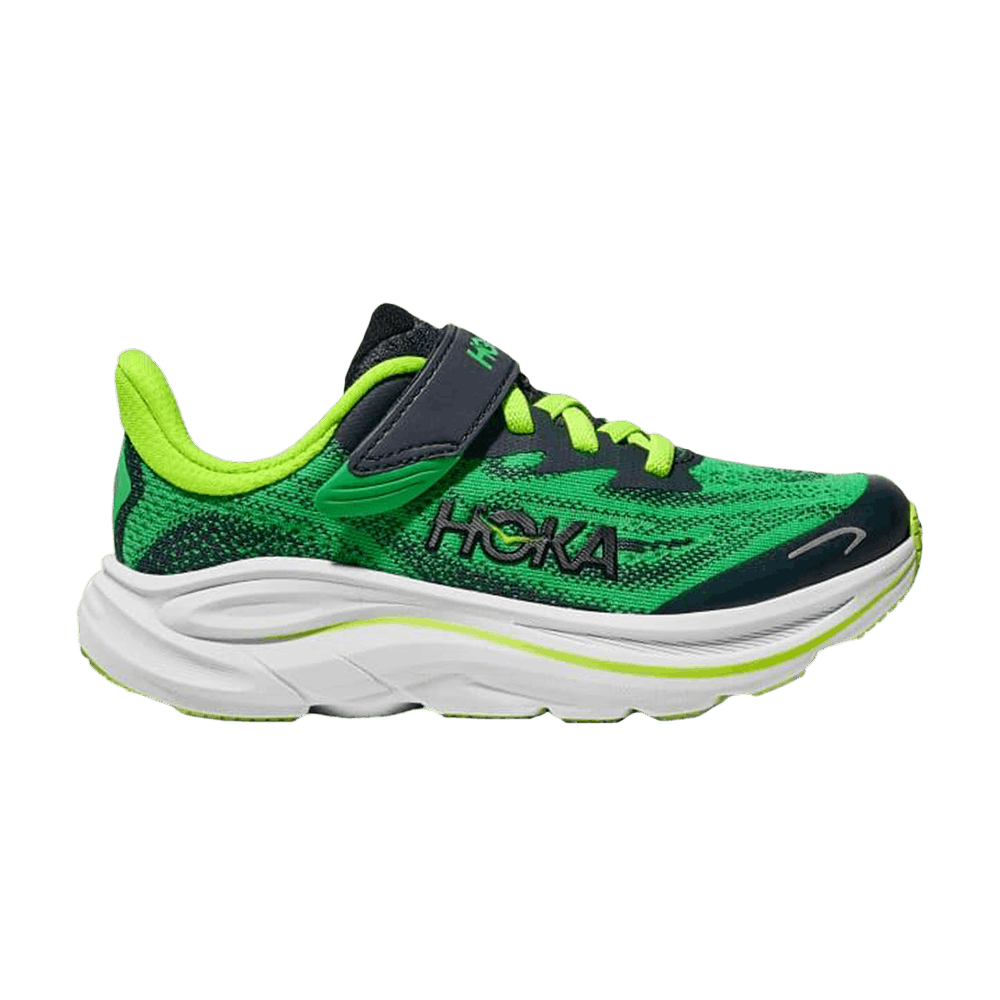 Кроссовки HOKA Clifton 10 Little Kids 'Spring Green Cosmic Grey'