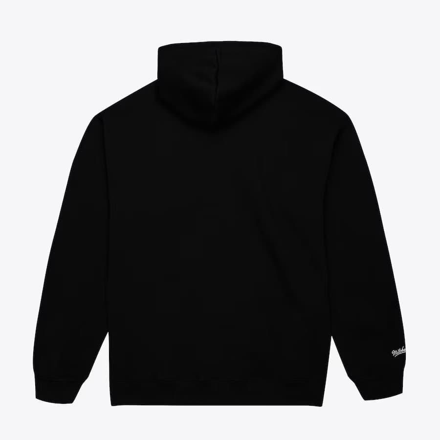 Худи Mitchell & Ness Black Chicago Blackhawks Tonal Logo Heavyweight Fleece Pullover Hoodie