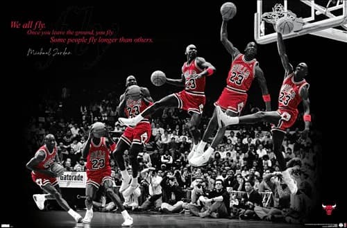 Настенный постер Michael Jordan Fly NBA Wall Poster