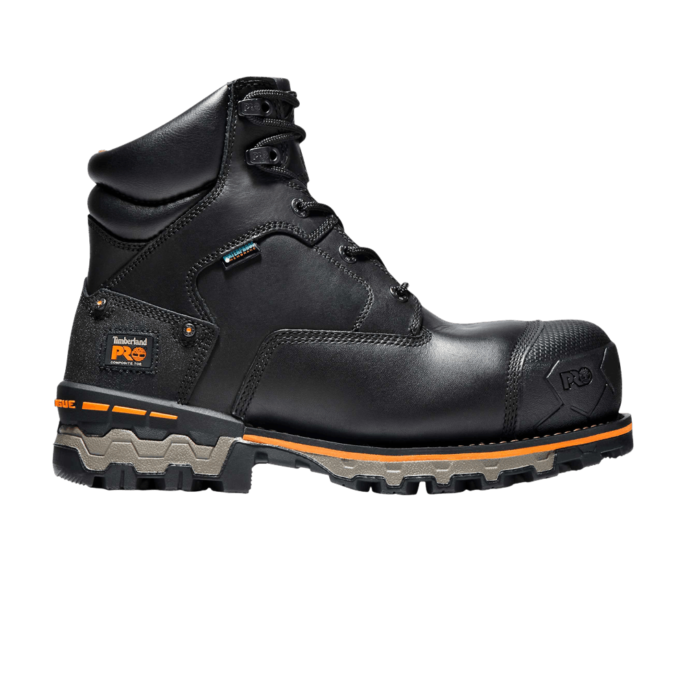 Timberland Boondock 6 Inch Composite Toe Waterproof Work Boot 'Black'