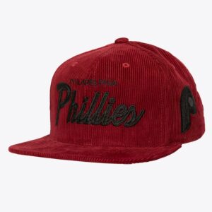 Mitchell-Ness-Red-Philadelphia-Phillies-Corduroy-Snapback-Hat-300x300
