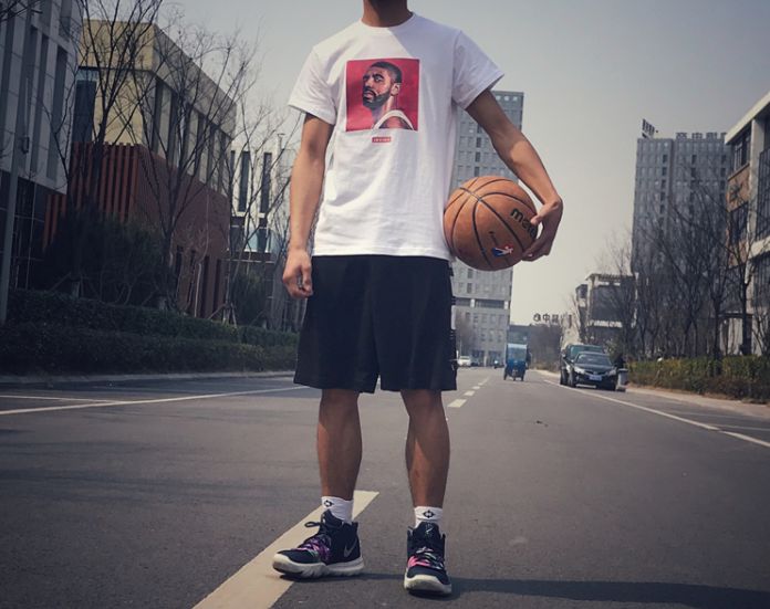 Футболка 2019 NBA Irving ST FY Basketball Tee White