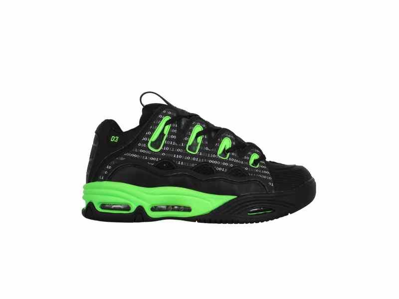 Кроссовки Osiris D3 2001 Mat Black Green