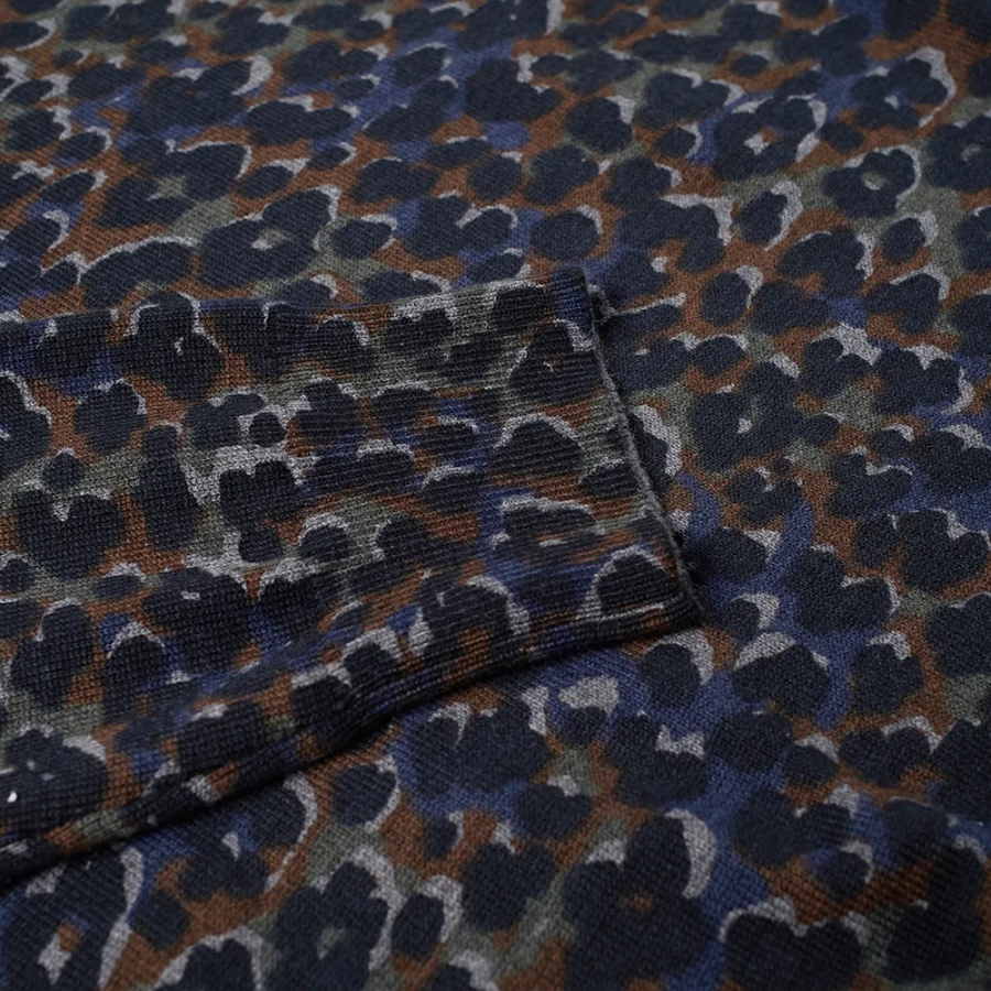 Свитшот A.P.C. Pull Fauve Crewneck Blue Leopard Print