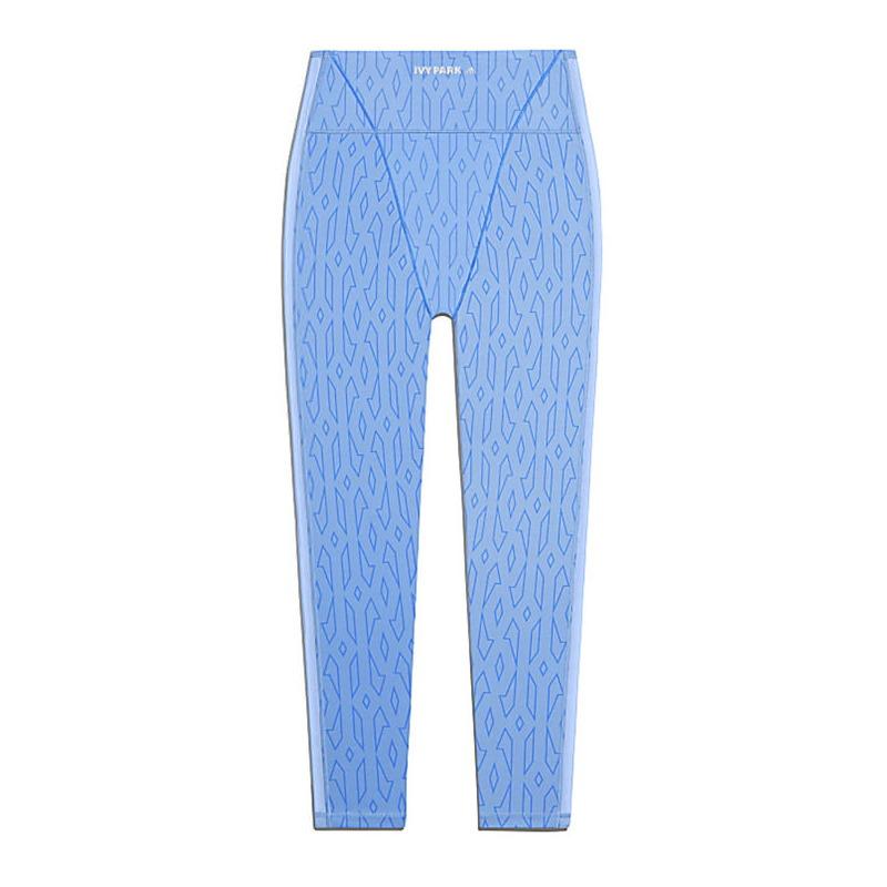Тайтсы adidas Ivy Park Mesh Monogram Tights (Plus Size) Light Blue/Bright Blue