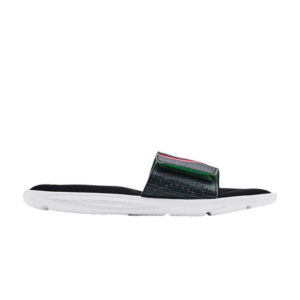 Under Armour Ignite 6 Graphic Strap Slide 'Black Cerise'