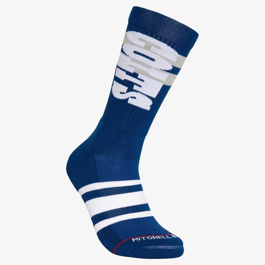 Спортивные носки Mitchell & Ness Indianapolis Colts Lateral Crew Socks