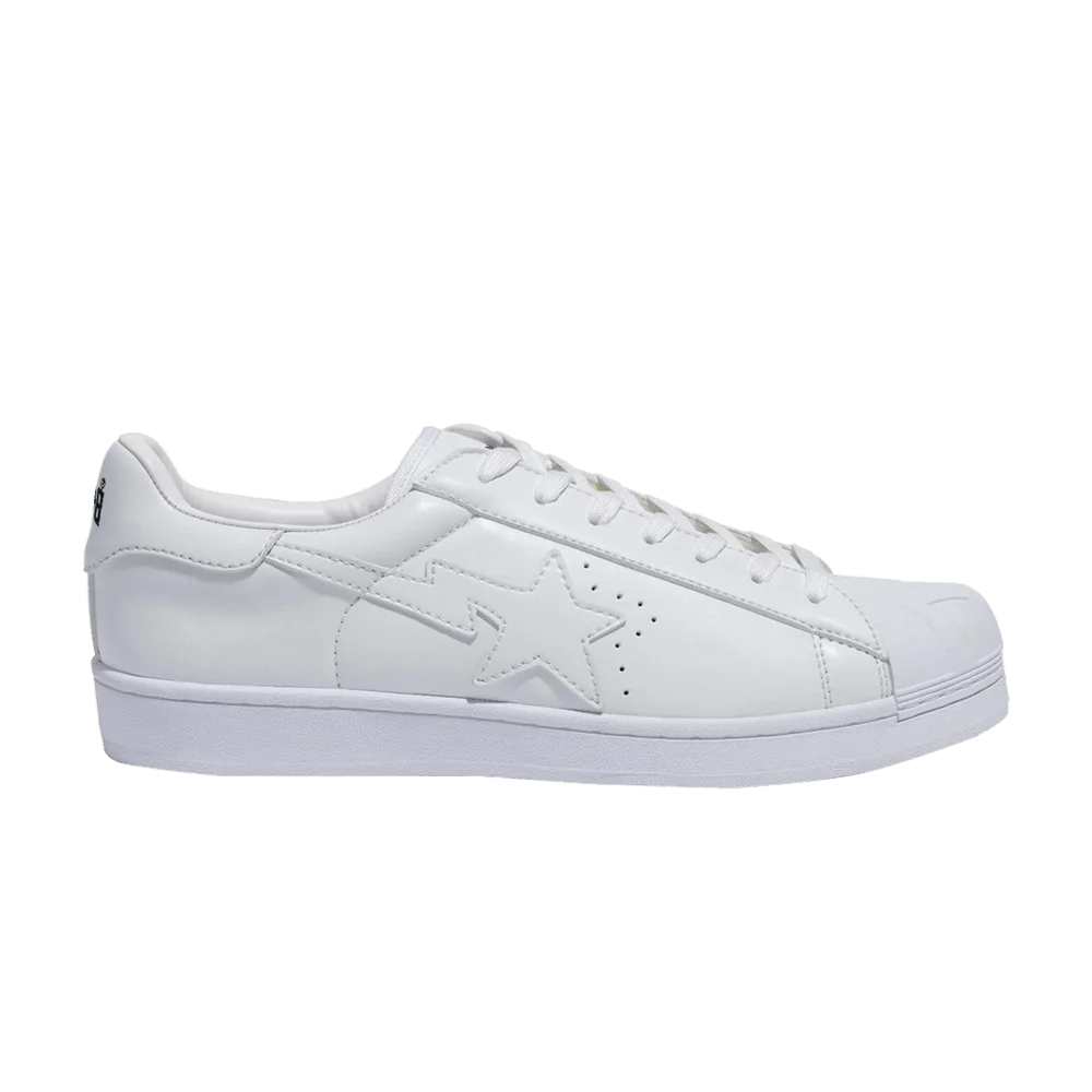 Krossovki-BAPE-Skullsta-Patent-Big-Tongue-Ultra-Low-White