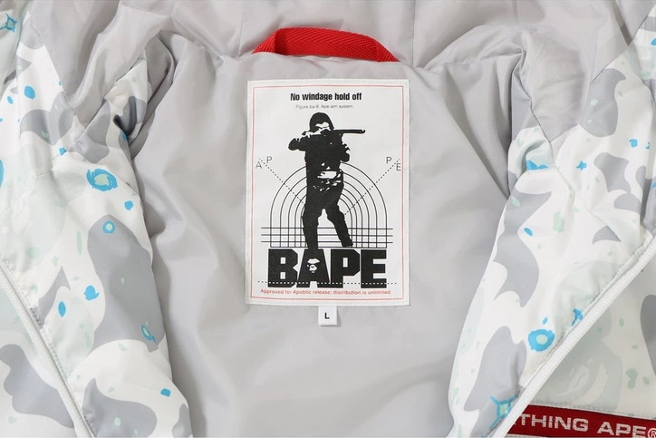 Куртка с капюшоном BAPE Space Camo Hoodie Jacket White