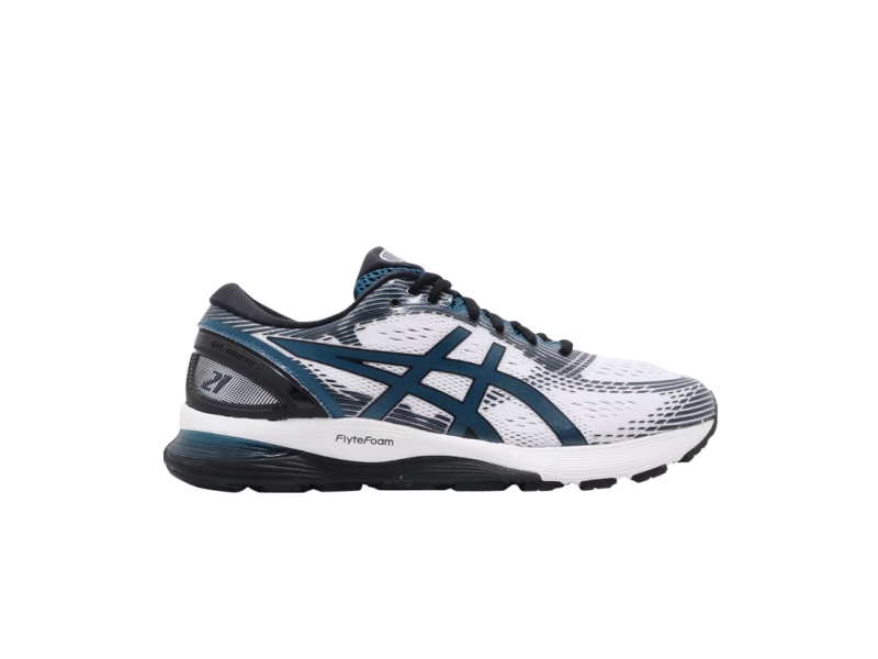 Кроссовки Asics Gel Nimbus 21 2E Wide White Deep Sapphire