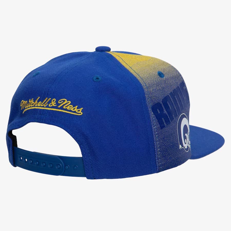 Бейсболка Mitchell & Ness Royal Los Angeles Rams Tapestry Snapback Hat