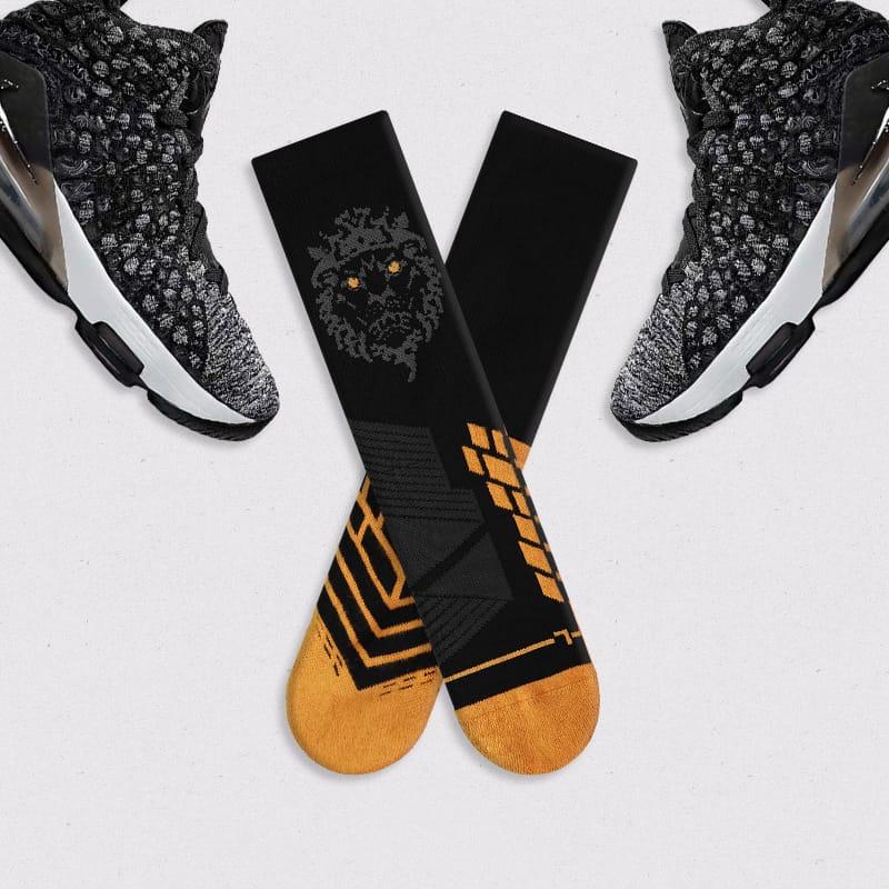Спортивные носки Ehot Lion Black Crew Socks