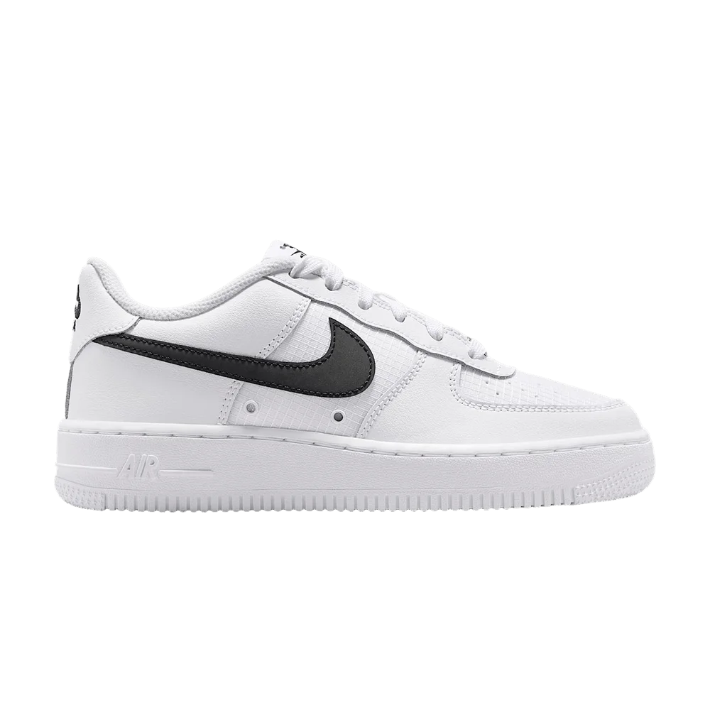 Krossovki-Nike-Air-Force-1-Tech-GS-White-Black