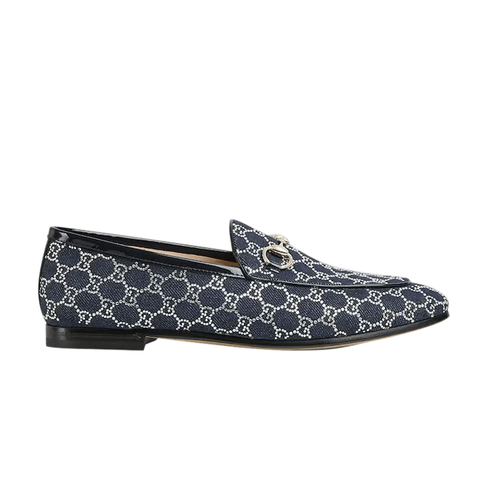 Кроссовки Gucci Wmns GG Jordaan Loafer 'Blue Denim Crystal'
