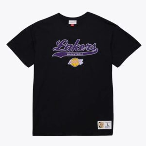 Mitchell-Ness-Black-Los-Angeles-Lakers-Vintage-Logo-Legendary-Slub-T-Shirt-300x300