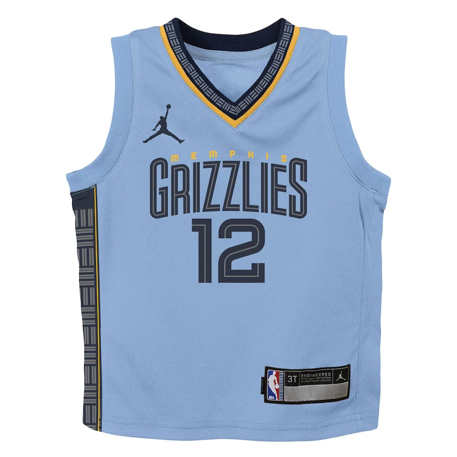 2023-24-Memphis-Grizzlies-Ja-Morant-12-Boys-Statement-Edition-Blue-Jersey-2