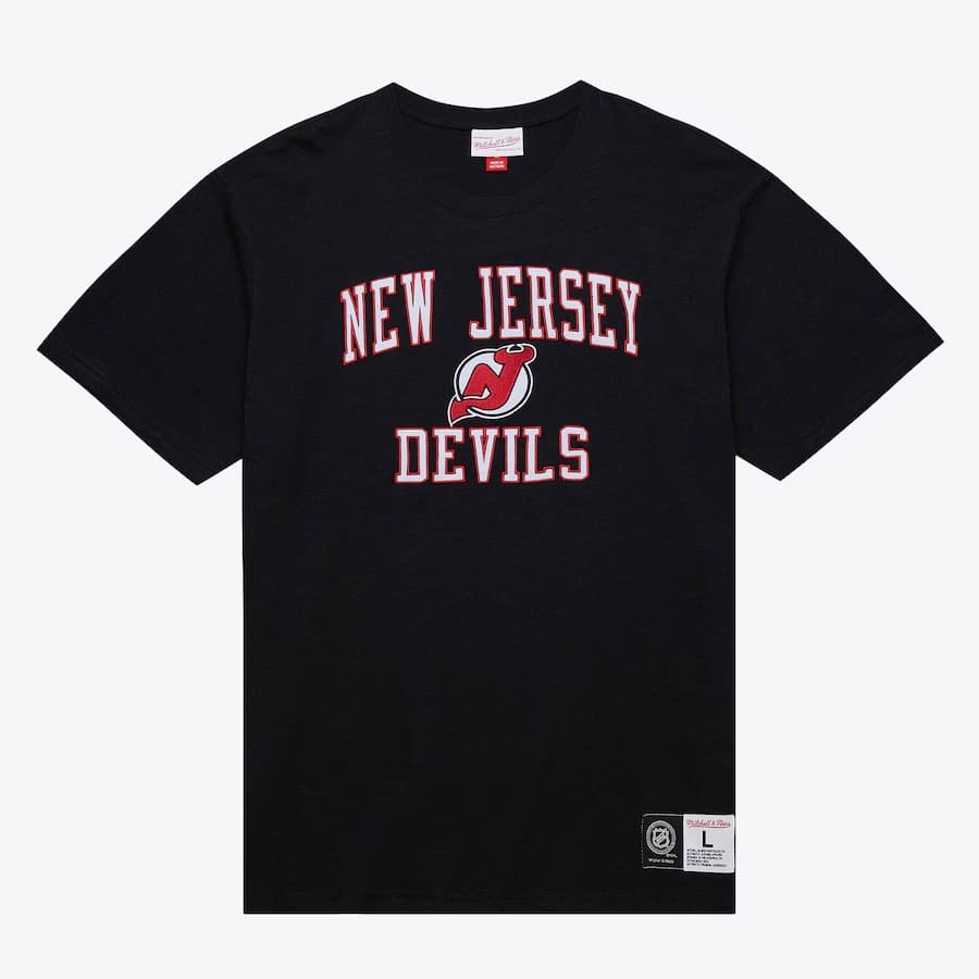 Футболка Mitchell & Ness Black New Jersey Devils Legendary Slub T-Shirt