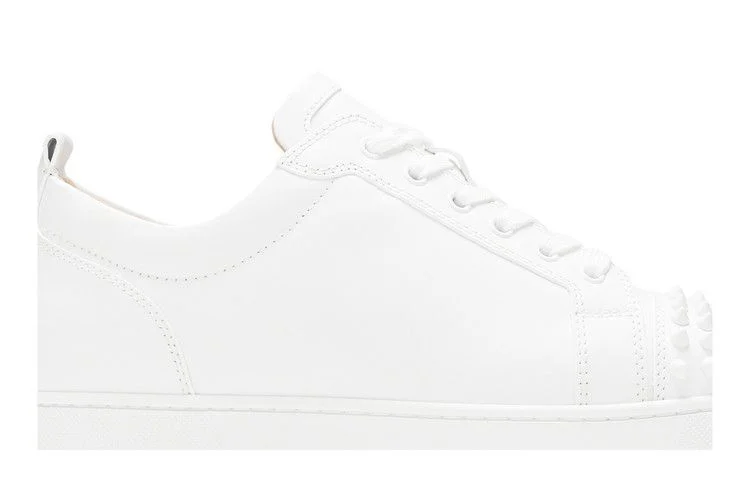 Кроссовки Christian Louboutin Louis Junior Spikes Flat Calf 'White'