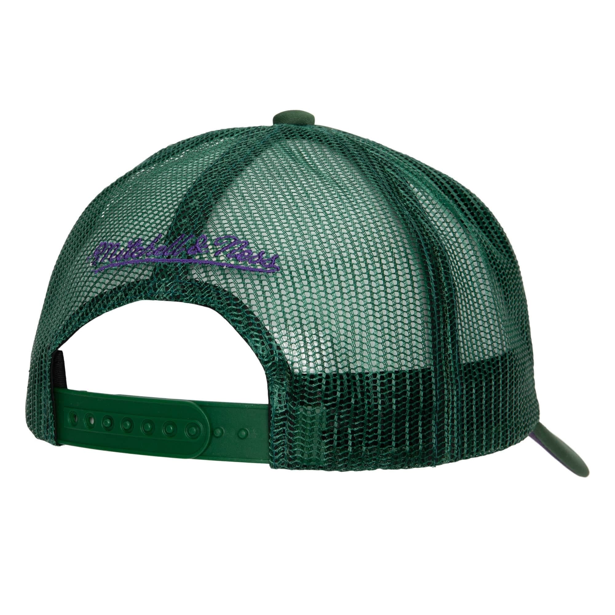 Бейсболка Mitchell & Ness Puff The Magic Trucker Snapback HWC Milwaukee Bucks Hat