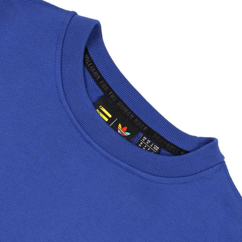 Свитшот adidas Pharrell Williams Basics Crewneck Sweatshirt Power Blue