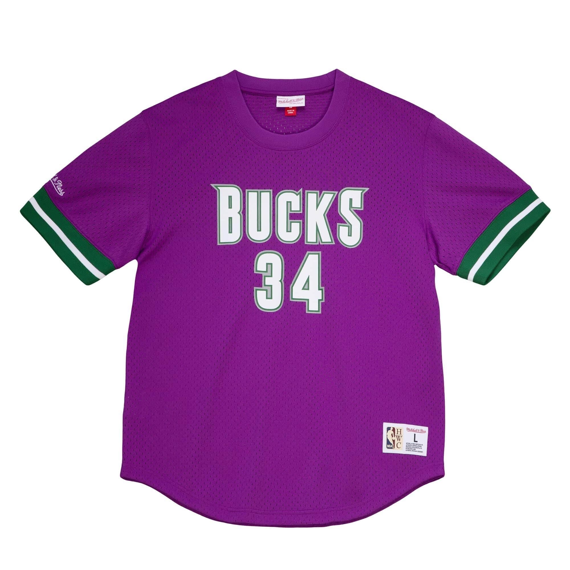 Футболка Mitchell & Ness Mesh N&N Crew Milwaukee Bucks 2000-01 Ray Allen