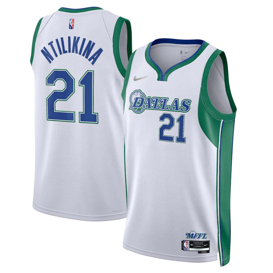 Баскетбольная джерси 2021-22 Dallas Mavericks #21 Frank Ntilikina City Edition Swingman Jersey