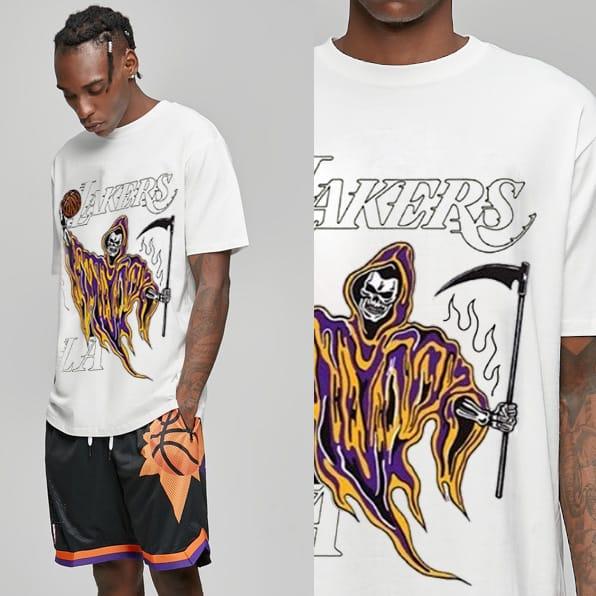 Ehot-Lakers-Flames-White-T-shirt-3