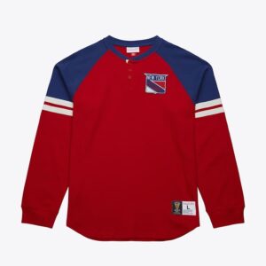 Mitchell-Ness-Red-New-York-Rangers-Vintage-Logo-Thermal-Henley-Top-300x300