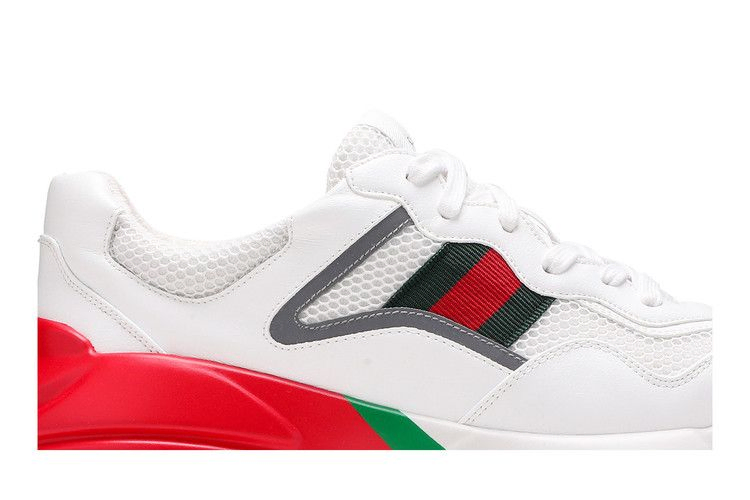 Кроссовки Gucci Rhyton 'White Red Green Reflective'