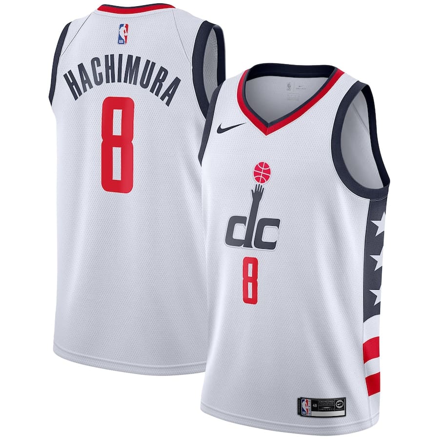 Баскетбольная джерси 2021-22 Washington Wizards #8 Rui Hachimura City Edition Swingman Jersey
