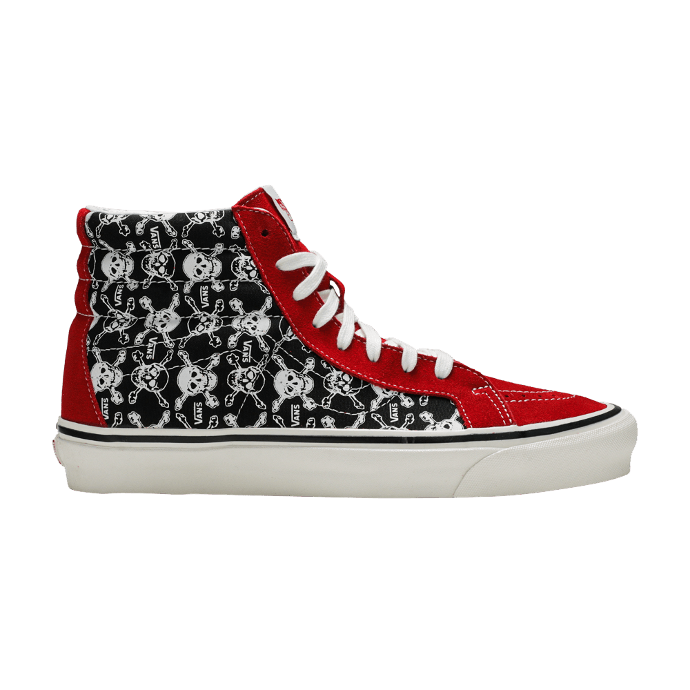 Кроссовки Vans Sk8-Hi 38 DX 'Skulls Red Black'