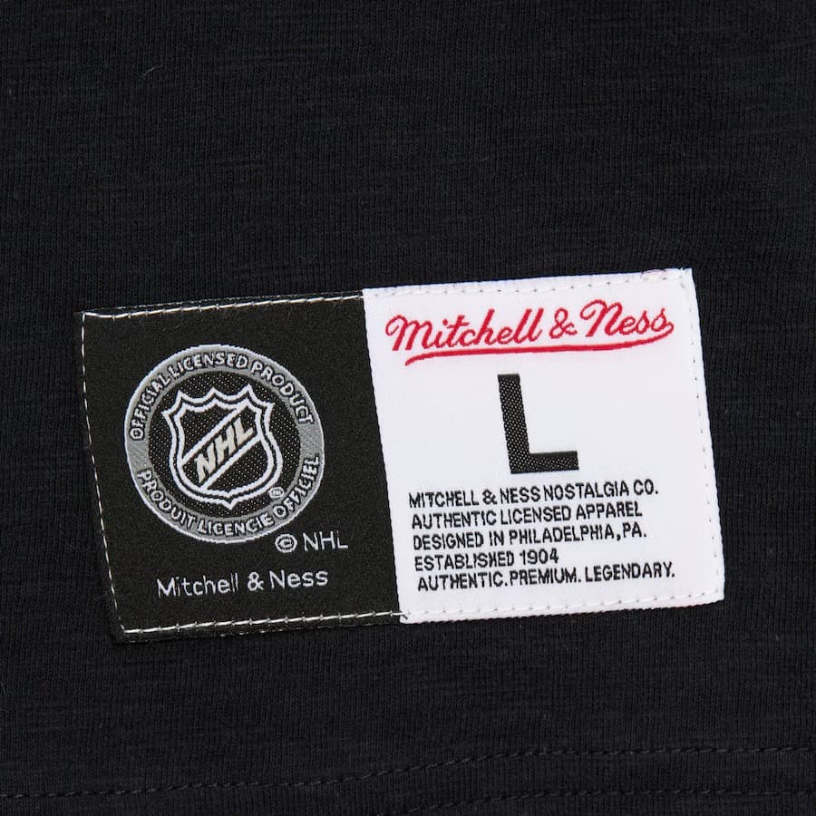 Футболка Mitchell & Ness Black White Boston Bruins Legendary Slub T-Shirt