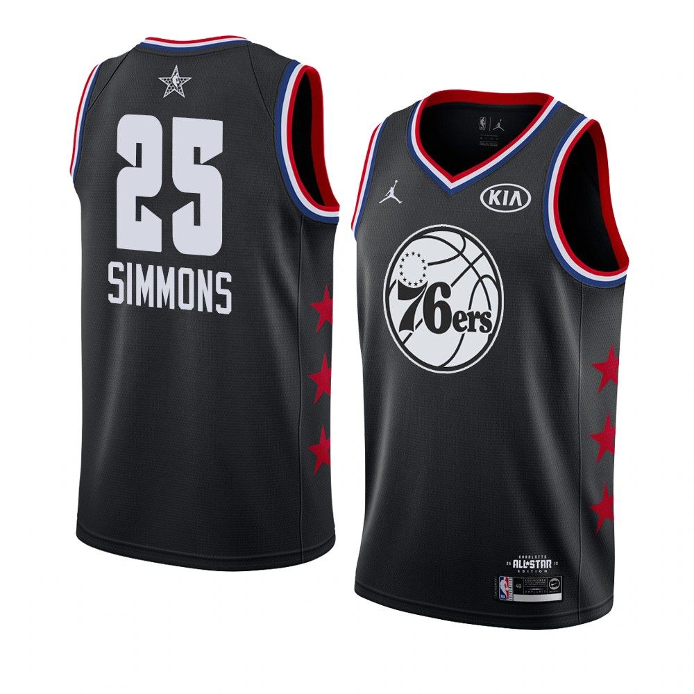 2019-NBA-All-Star-Philadelphia-76ers-Ben-Simmons-25-Black-Swingman-Jersey