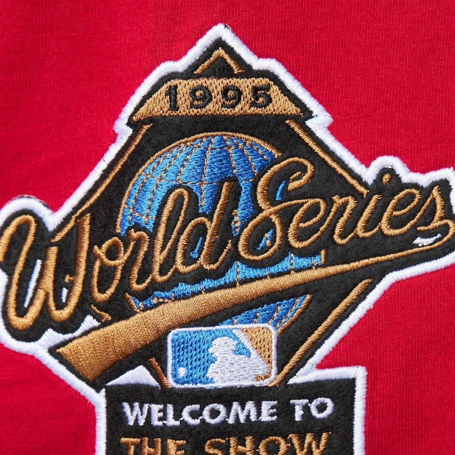 Футболка Mitchell & Ness Red Atlanta Braves Cooperstown Collection Hometown Vintage Logo T-Shirt