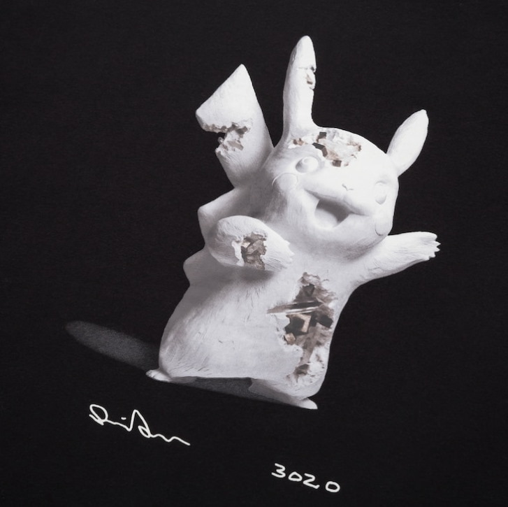 Футболка Daniel Arsham x Pokemon x Uniqlo Pikachu Tee (US Mens Sizing) Black