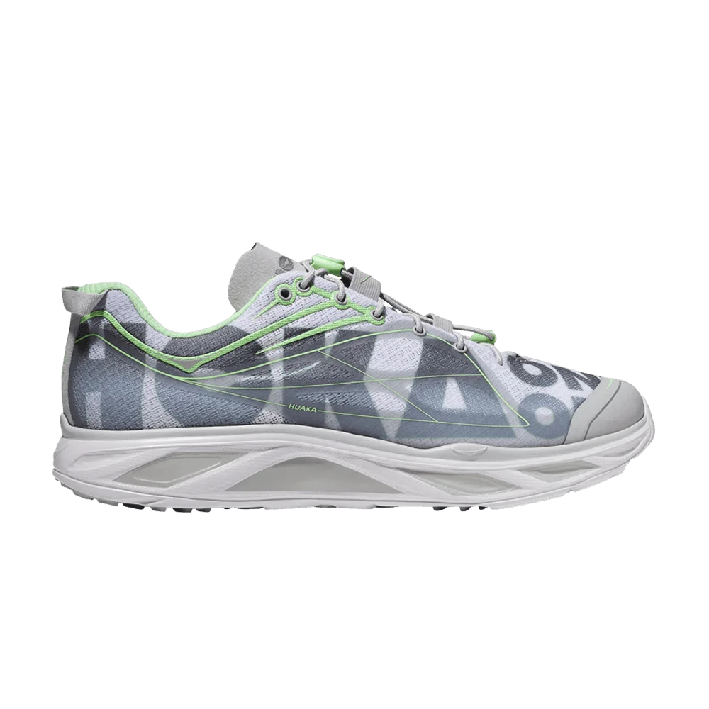 Кроссовки HOKA Huaka Origins 'Harbor Mist Lime Glo'