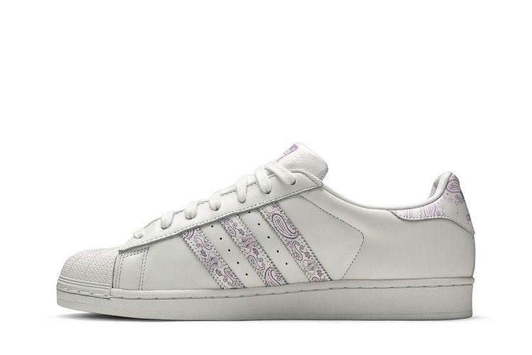 Кроссовки Adidas Superstar 'Paisley - White Purple Glow'